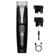 TEPOTZ BeardVac Precision vacuum beard trimmer with two guide combs
