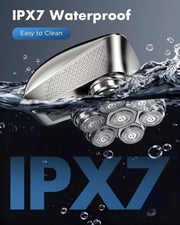 IPX7 waterproof TEPOTZ BaldCare Magnetic 90 electric head shaver