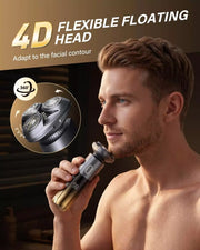 Flexible 4D rotary head adapting to facial contours