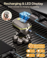 BaldCare Pro 120 LED display and USB-C charging options