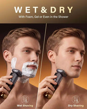 Daily Rotary Shaver used for wet shaving and dry shaving
