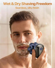 Dark blue BaldCare Pro 120 7D wet and dry electric head shaver